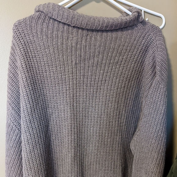 Wilfred Oversized Turtleneck - L, Grey - Picture 2 of 3